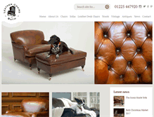 Tablet Screenshot of leatherchairs.co.uk